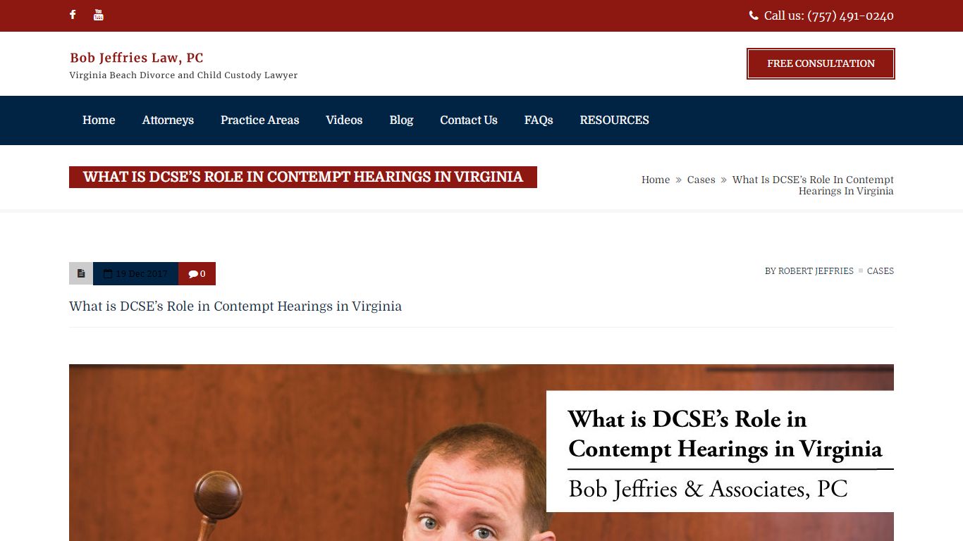What is DCSE’s Role in Contempt Hearings in Virginia